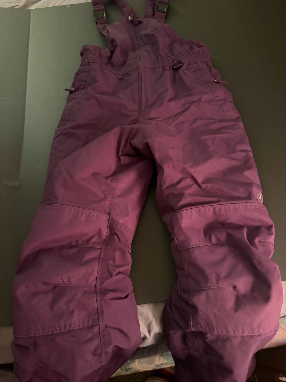 Lands End Squill Room to grow Snow Bibs in Plum Size 10